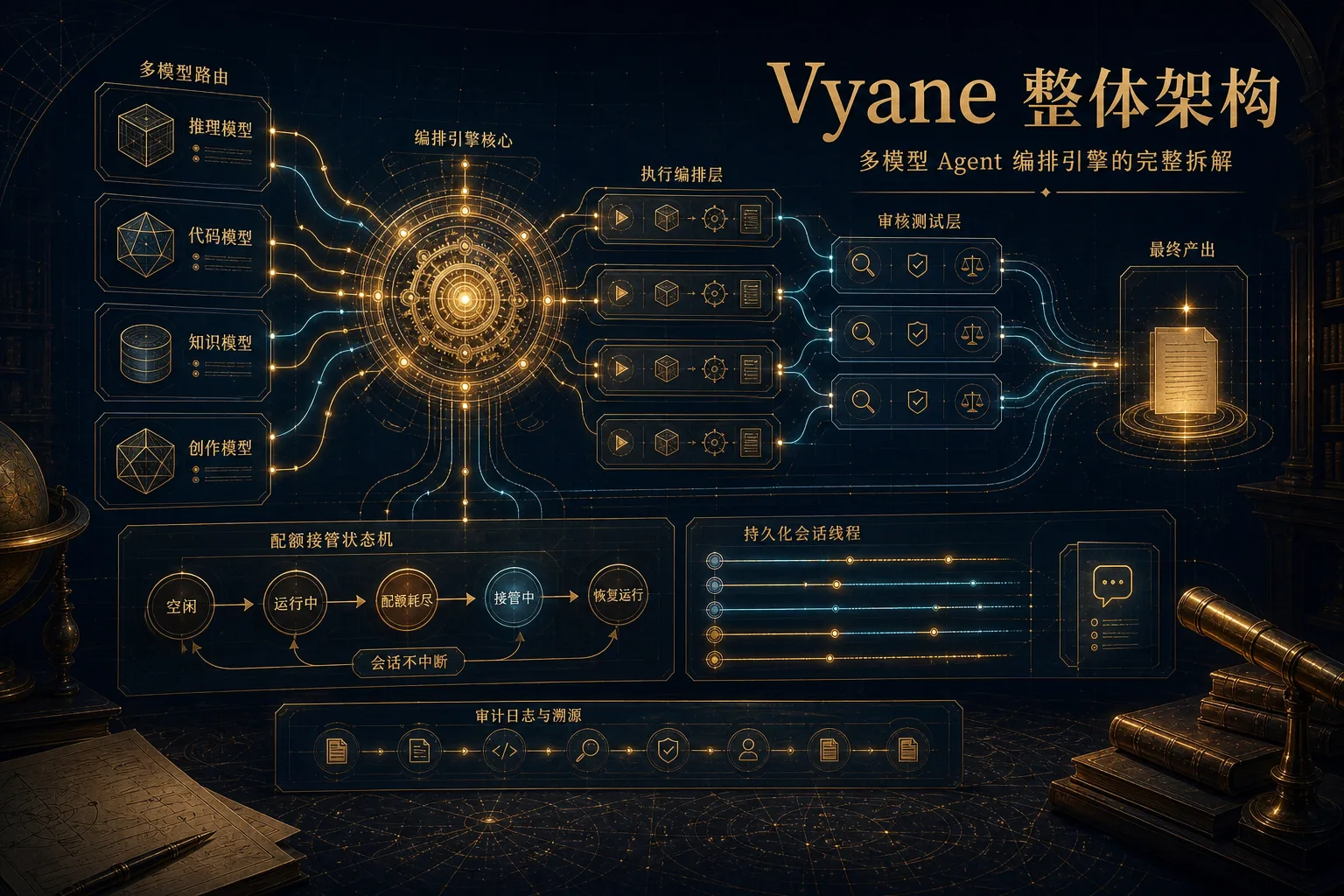 Vyane 整体架构：一个自研多模型 Agent 编排引擎的完整拆解 · 封面