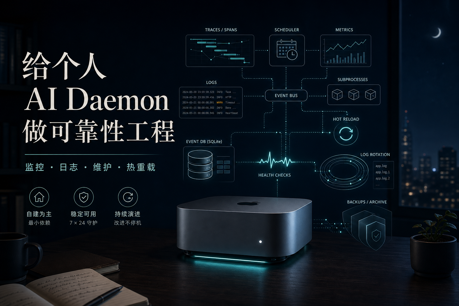 给个人 AI Daemon 做可靠性工程 · 封面